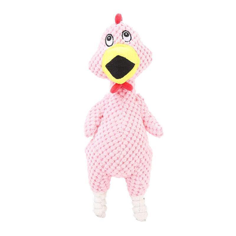 Squeaky Dog Toy Plush Chew Rope Pet Puppy Toys with Squeaker Crinkle for Teething