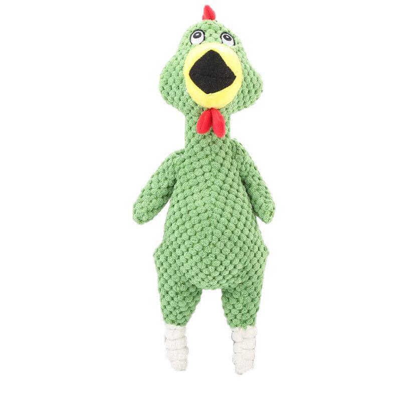 Squeaky Dog Toy Plush Chew Rope Pet Puppy Toys with Squeaker Crinkle for Teething