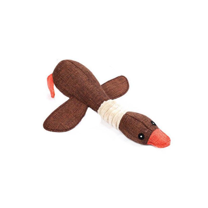 Squeaky Dog Toy Plush Chew Rope Pet Puppy Toys with Squeaker Crinkle for Teething