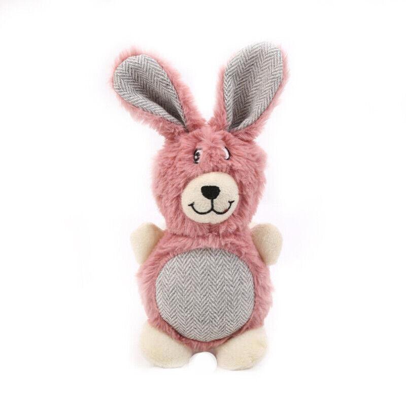 Squeaky Dog Toy Plush Chew Rope Pet Puppy Toys with Squeaker Crinkle for Teething