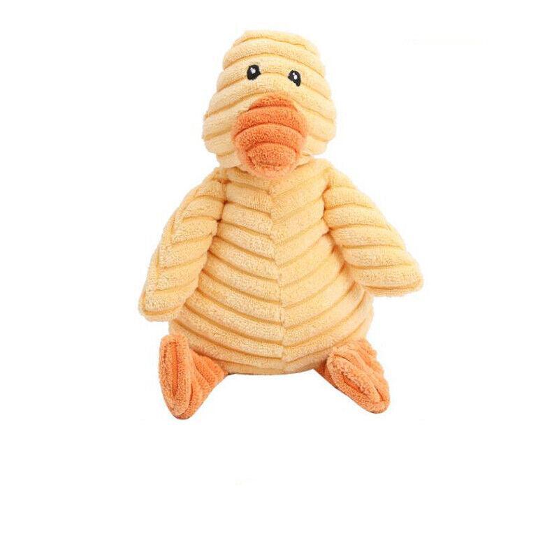 Squeaky Dog Toy Plush Chew Rope Pet Puppy Toys with Squeaker Crinkle for Teething