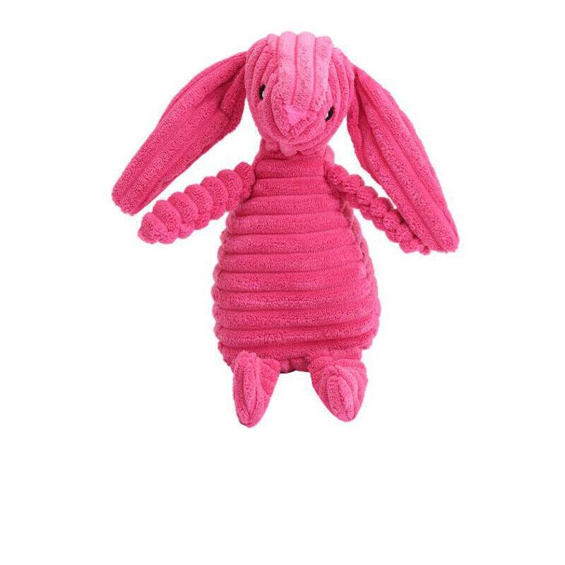 Squeaky Dog Toy Plush Chew Rope Pet Puppy Toys with Squeaker Crinkle for Teething