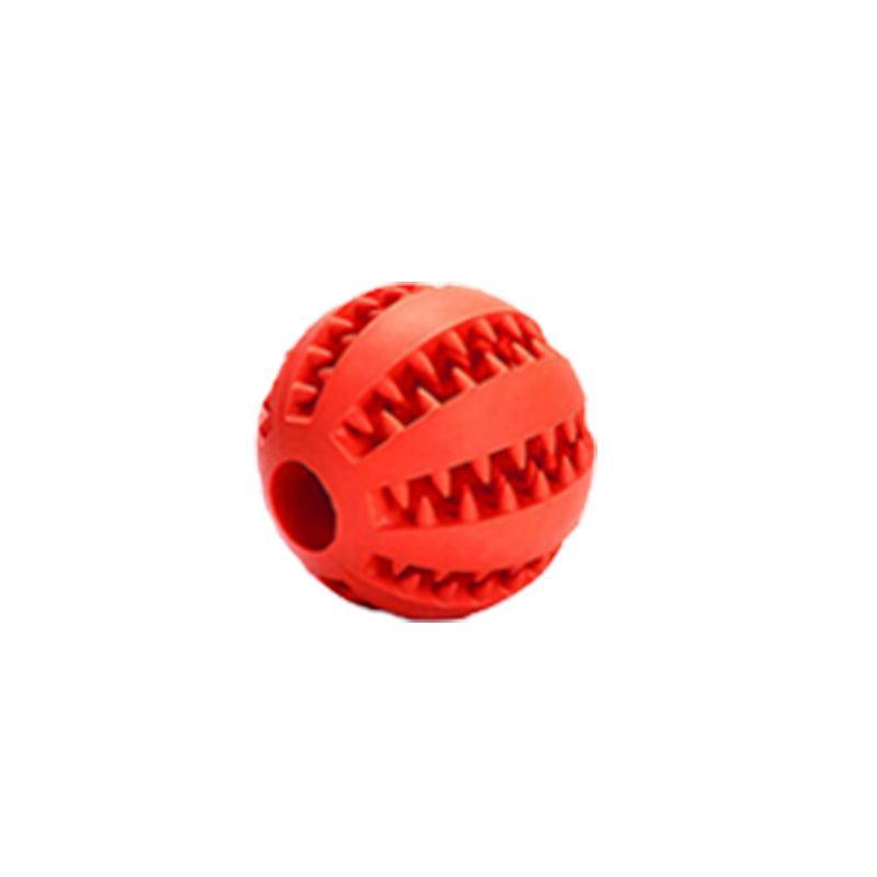 Dog Chew Toy Rubber Ball Treat Dispenser Dental Cleaning Training Play Ball-5