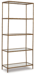 Ryandale - Bookcase - Antique Brass Finish-0