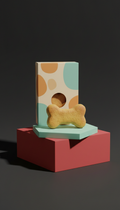 Gourmet organic dog treats packaging