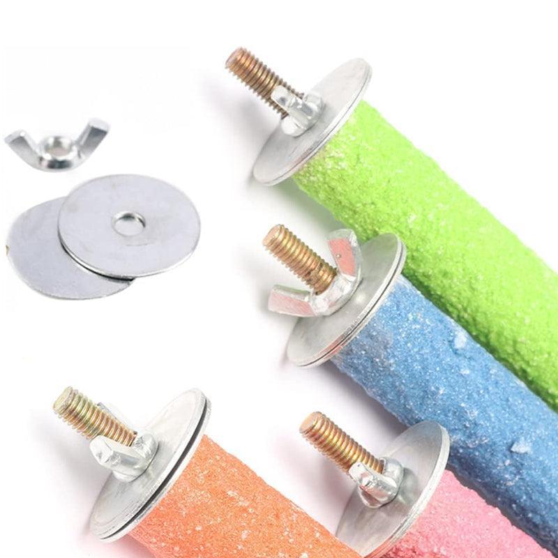 5 Sizes Colorful Pet Bird Cage Perches Stand Platform Chew Toy For Parrot Bites