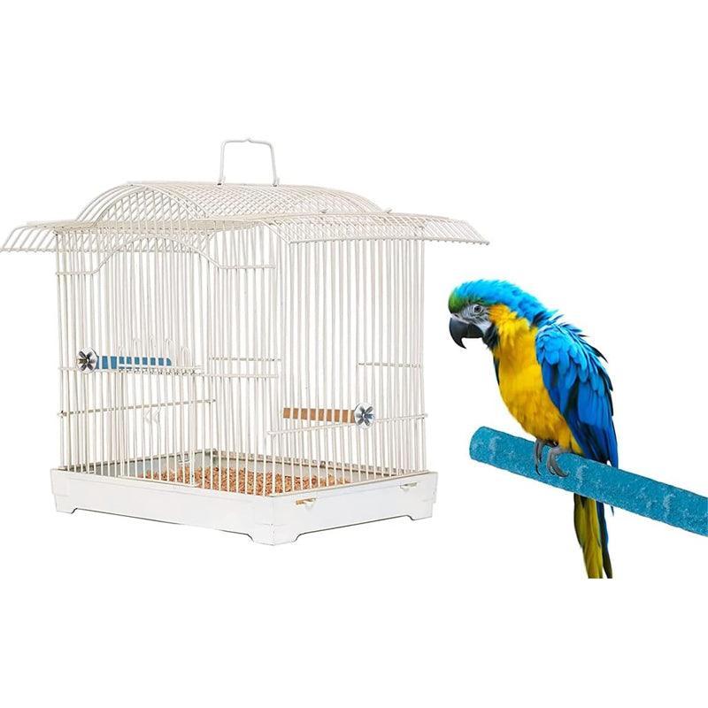 5 Sizes Colorful Pet Bird Cage Perches Stand Platform Chew Toy For Parrot Bites