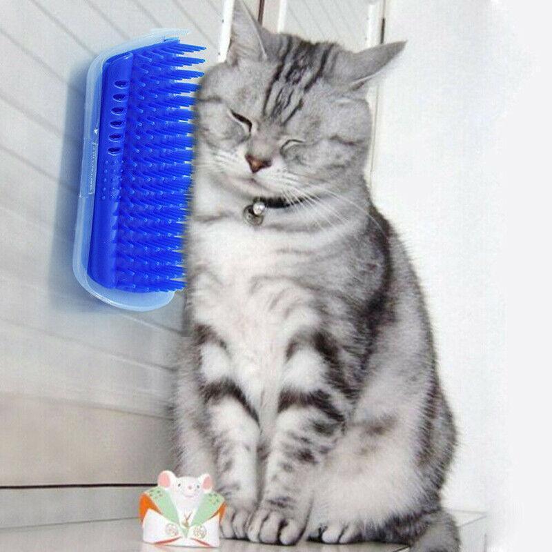 Pet Cat Self Massage Brush Comb Scratcher Wall Corner Self Groomer Grooming Toys-2