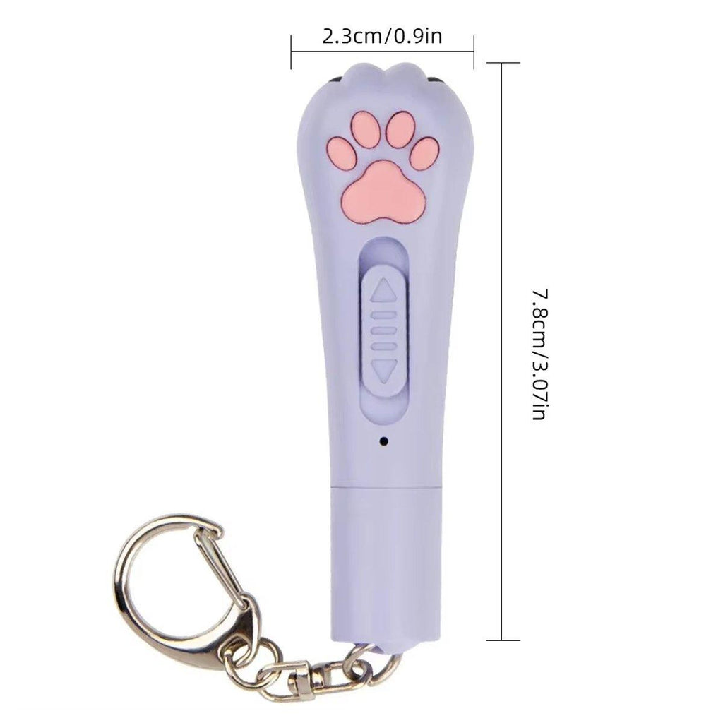 Mini Handheld Cat Claw Teasing Toy Interactive Pet Play Wand for Kitten Exercise-2