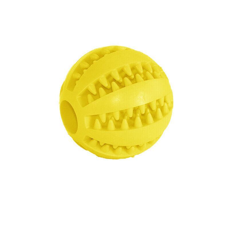 Dog Chew Toy Rubber Ball Treat Dispenser Dental Cleaning Training Play Ball-6
