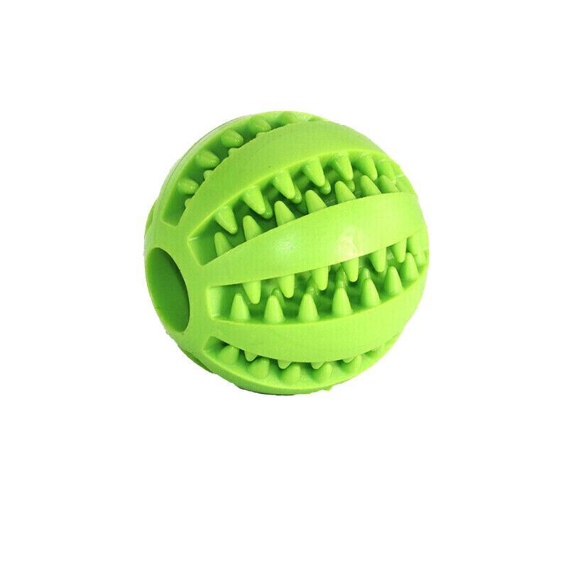 Dog Chew Toy Rubber Ball Treat Dispenser Dental Cleaning Training Play Ball-8