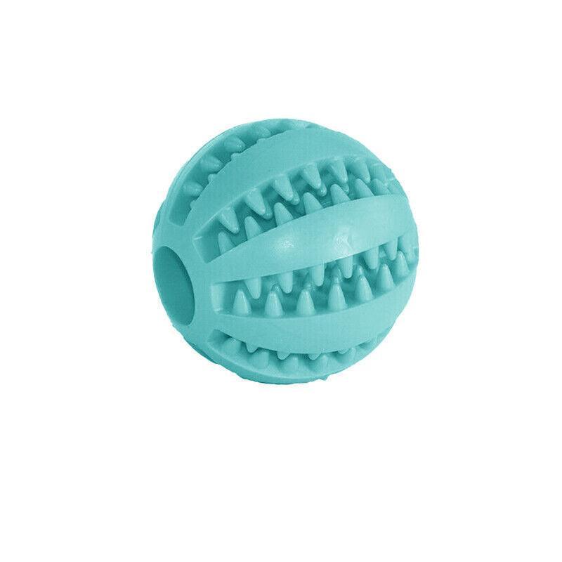 Dog Chew Toy Rubber Ball Treat Dispenser Dental Cleaning Training Play Ball-9