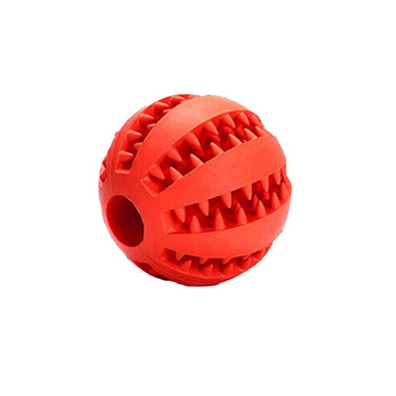 Dog Chew Toy Rubber Ball Treat Dispenser Dental Cleaning Training Play Ball-11