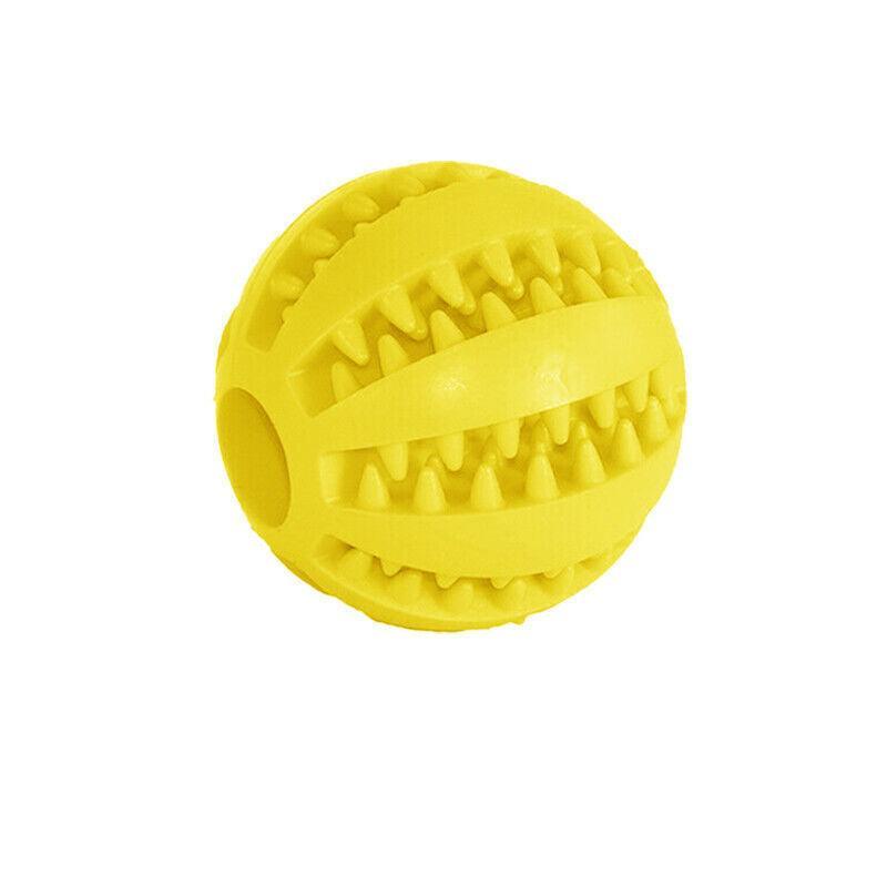 Dog Chew Toy Rubber Ball Treat Dispenser Dental Cleaning Training Play Ball-12