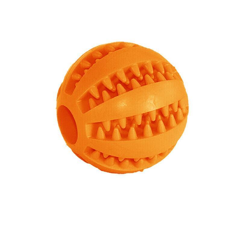 Dog Chew Toy Rubber Ball Treat Dispenser Dental Cleaning Training Play Ball-13