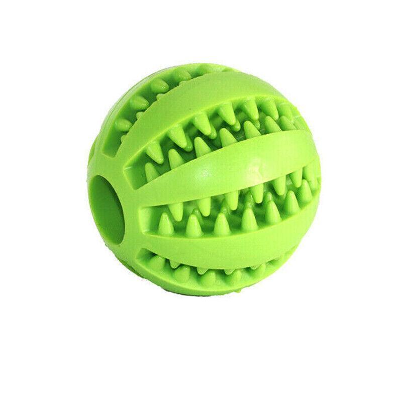 Dog Chew Toy Rubber Ball Treat Dispenser Dental Cleaning Training Play Ball-14