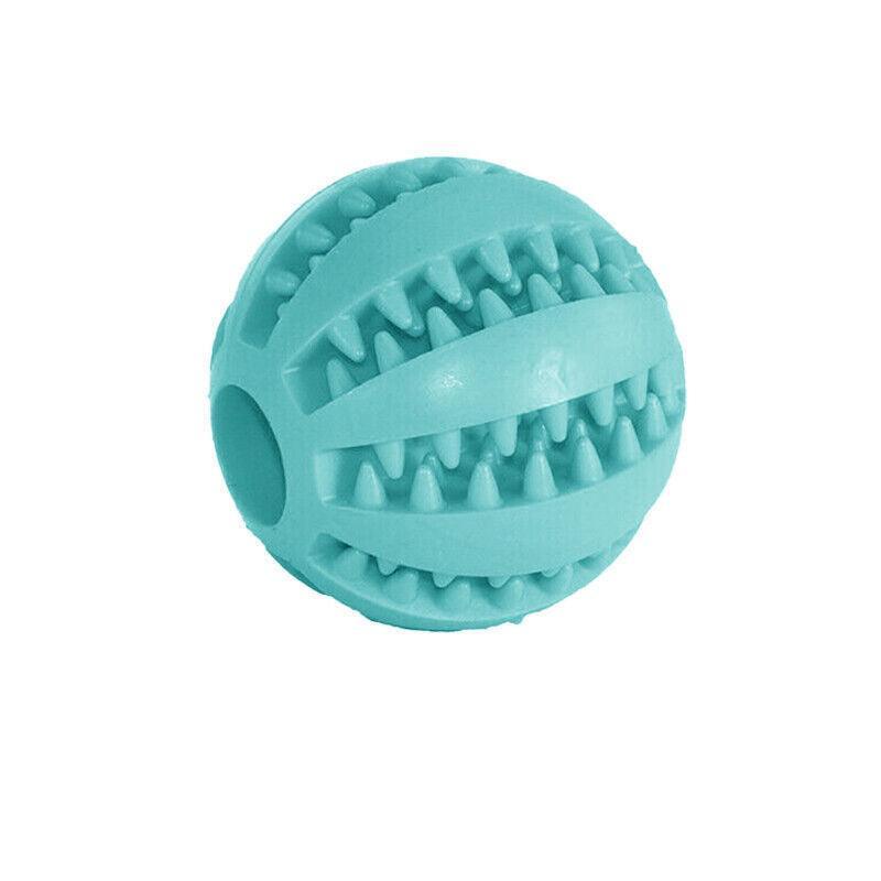 Dog Chew Toy Rubber Ball Treat Dispenser Dental Cleaning Training Play Ball-15